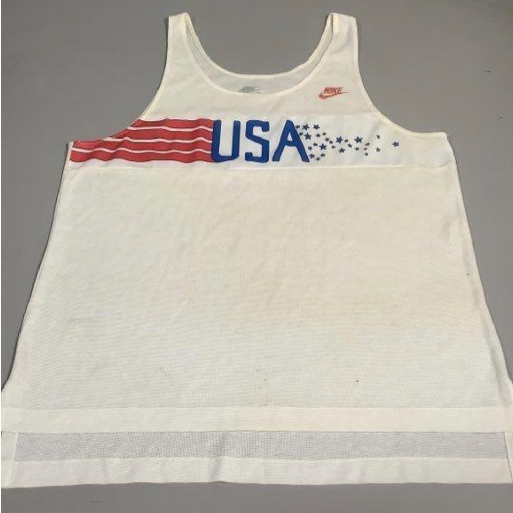 Nike Vintage 1980s 80s 1990s 90s Stars & Stripes USA Tank Top Mens Large RARE